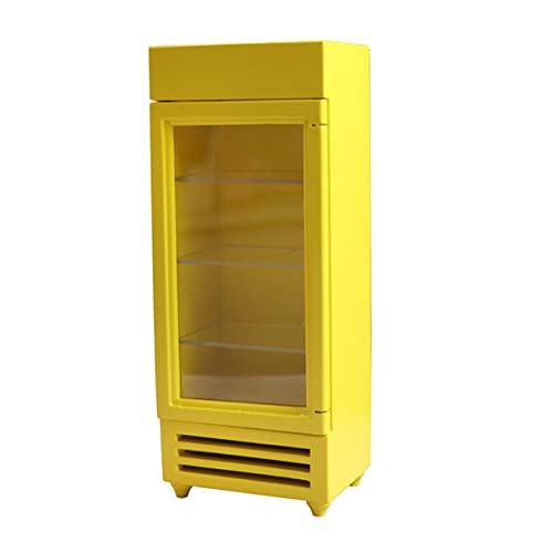 Abaodam Simulierter Mini-Kühlschrank holzspielzeug für kinderknallzeug Gelber Mini Kühlschrank Kid Toys Spielzeugkühlschrank Miniaturhausmöbel Miniaturmöbel Yellow Abaodam Simulierter Mini-Kühlschrank holzspielzeug für kinderknallzeug Gelber Mini Kühlschrank Kid Toys Spielzeugkühlschrank Miniaturhausmöbel Miniaturmöbel Yellow von Abaodam
