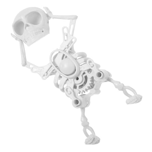 Abaodam Skelettspielzeug mit Aufziehmechanismus Tanzendes und Schwingendes Halloween Dekoration für Tischdeko und Dekompressionsspielzeug ohne Batterien von Abaodam