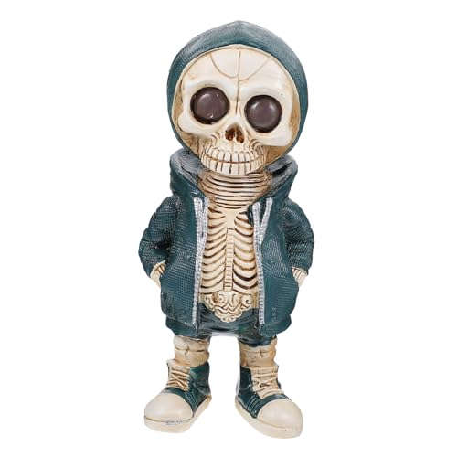 Abaodam Skelettstatue Aus Kunstharz Halloween Filmsammlung Halloween Shirt Halloween T Shirt Mit Grafik Horror Lustige Halloween Kostüme Actionfiguren Halloween Top Skelett von Abaodam