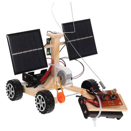 Abaodam Solar DIY Auto Modellbausatz Ferngesteuertes Solar Rennwagen für Schüler Umweltfreundliches Wissenschaftsprojekt Motorisiertes Lernspielzeug Technik und Problemlösung von Abaodam