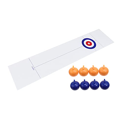 Abaodam Curling Spielset für Erwachsene und Kinder Kleiner Curling Tischspiel für Familienspiele Entspannendes Spielzeug für Geburtstage und Reisen von Abaodam