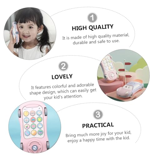 Abaodam Spieltelefon mit Musik und Licht Cartoon Auto Design Frühe Bildung Lernspielzeug für Kleinkinder Fördert und Sprachentwicklung Handliches Spielgerät Abaodam Spieltelefon mit Musik und Licht Cartoon Auto Design Frühe Bildung Lernspielzeug für Kleinkinder Fördert und Sprachentwicklung Handliches Spielgerät von Abaodam