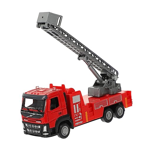 Abaodam Spielzeugauto-Modell für kinderspielzeug feuerwehrautos Spielzeugauto für die frühkindliche Entwicklung Feuerwehrauto- Kinderautospielzeug Plastik rot von Abaodam