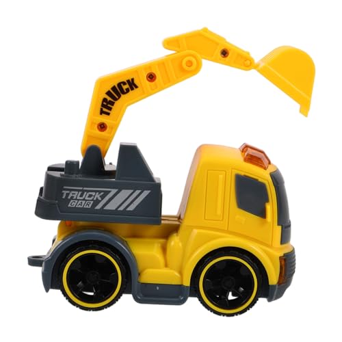 Abaodam Spielzeugauto mit Reibungsantrieb DIY Baufahrzeug Set mit Mini Bagger und Betonmischer Robustes Konstruktionstruck für Motorische Entwicklung und Sandbox Spielspaß von Abaodam