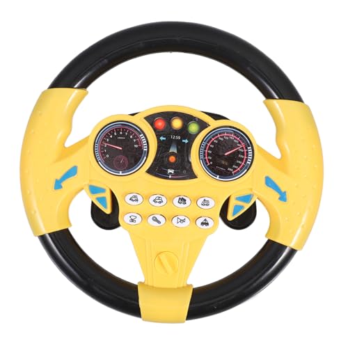Abaodam Spielzeuglenkrad Für Simuliertes Mit Musik Und Saugnapf Basis Interaktives Lernspielzeug Für Auto Fahrspaß Leicht Und Sicher Für Kleinkinder von Abaodam