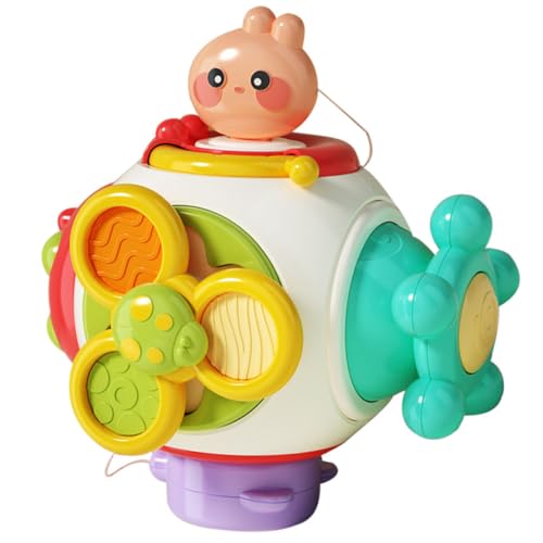 Abaodam -Spielzeugrassel interaktives lernspielzeug + babybrause Babygeschenk Babies Toys -Jungengeschenke Kleinkindspielzeug Plastik Colorful von Abaodam