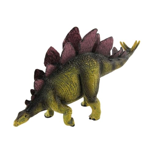 Abaodam Stegosaurus Dinosaurier Modell aus Kunststoff Stabiles Desktop Ornament in Realistische Figur Dekoratives Dinosaurier für Sammler von Abaodam
