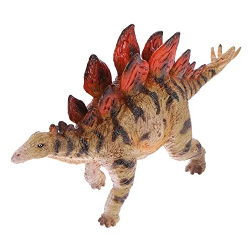 Abaodam Stegosaurus-Modell Simulierte Dinosaurier -Dinosaurier Dinosaurier-Ornamente Fotografie -Requisite Dinosaurierfiguren Dinosaurier Basteln Home Decore Rot Plastik von Abaodam