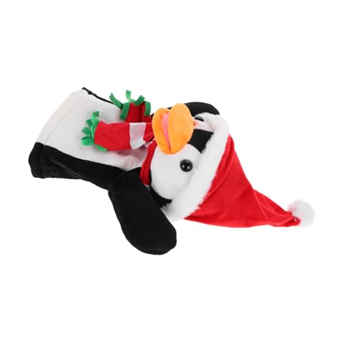 Abaodam Stofftier Schneemann interaktives Spielzeugpuppe kinderpuppe Weihnachts Pinguin plüschtier Pinguin-Puppe Handpuppe Schneemann von Abaodam