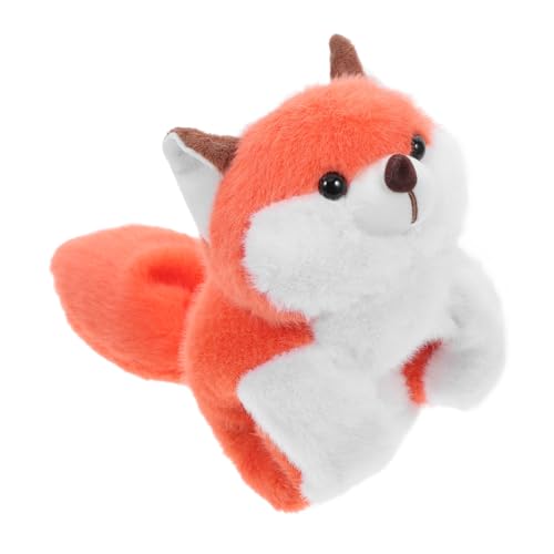 Abaodam Stofftier -Slap -Armband Kinderarmband mit Fuchsmotiv Weicher Fuchsplüscharmreif Kuscheliger Fuchs Plüsch Stofftier-Armband Kuscheltiere Fuchs Schnapparmband PP Baumwolle Orange von Abaodam