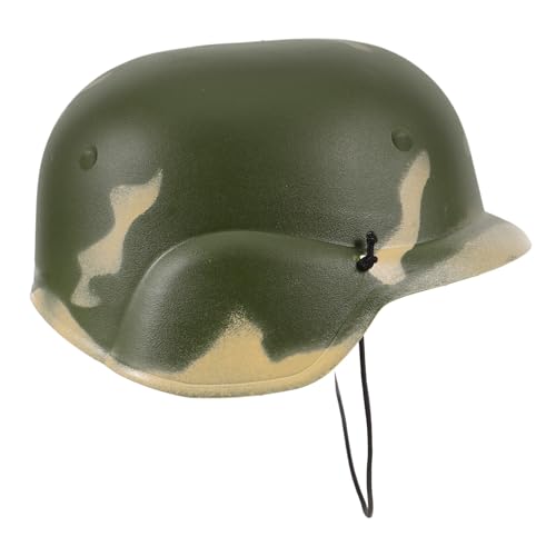 Abaodam Tarnhelm Helm Soldatenhelm Tarnung Für Kinderhelm Armeehelm Jugend Tarnhüte Junge Tarnmütze Armee-kostümzubehör Armeehut Kriegshelm Plastik Camouflage von Abaodam