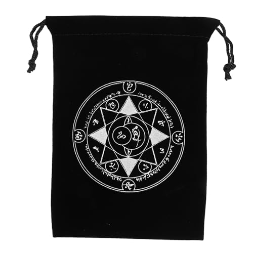 Abaodam Tarot-Aufbewahrungstasche Brettspiel-kartentasche Abzeichenhalter Seidenbeutel Mit Kordelzug Renaissance Tasche Kordelzugbeutel Aus Samt Schmuckbeutel Aus Samt Flanell Black Abaodam Tarot-Aufbewahrungstasche Brettspiel-kartentasche Abzeichenhalter Seidenbeutel Mit Kordelzug Renaissance Tasche Kordelzugbeutel Aus Samt Schmuckbeutel Aus Samt Flanell Black von Abaodam