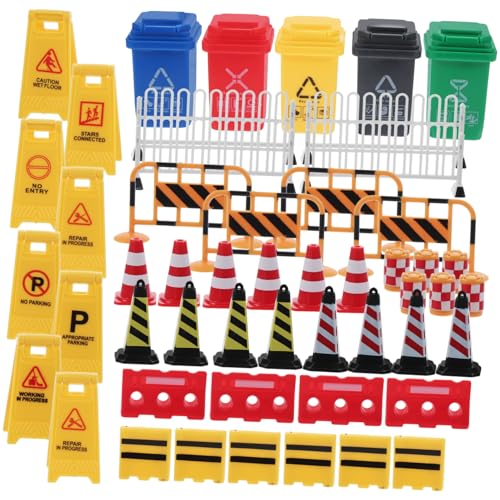 Abaodam Teiliges Mini Verkehrszeichen Spielset aus Kunststoff Realistische Farben Pädagogisches Verkehrssicherheits für Kindergarten und Familie zum Spielerischen Lernen von von Abaodam