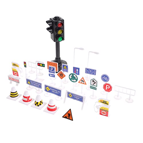 Abaodam Teiliges Verkehrszeichen Realistisches Straßenmodell mit Verkehrsampel Langlebiges Kunststoff Lernspielzeug zur Verkehrserziehung und Sicherheitserkennung für Jungen und Mädchen Abaodam Teiliges Verkehrszeichen Realistisches Straßenmodell mit Verkehrsampel Langlebiges Kunststoff Lernspielzeug zur Verkehrserziehung und Sicherheitserkennung für Jungen und Mädchen von Abaodam