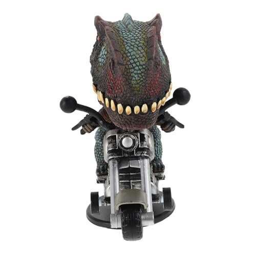 Abaodam Tierelemente Motorrad Kinderspielzeug Motorradspielzeug reitende Motorradstatue Desktop-Dekoration tierisches Motorradmodell tierische Motorradstatue Plastik von Abaodam