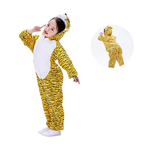 Abaodam Tiger Kostü Für Tierkostü Für Rollenspiele Karneval Und Halloween Cosplay Outfit Größe L Fantasievolles Verkleiden Für Jungen Und ädchen von Abaodam