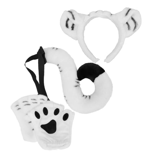 Abaodam Tiger Kostüm mit Tigerohren Haarband Tigerpfoten Fingerhandschuhen und Stofftier Weiches Cosplay Party Accessoire für Jungen und Mädchen Geeignet für Karneval Theater und Abaodam Tiger Kostüm mit Tigerohren Haarband Tigerpfoten Fingerhandschuhen und Stofftier Weiches Cosplay Party Accessoire für Jungen und Mädchen Geeignet für Karneval Theater und von Abaodam
