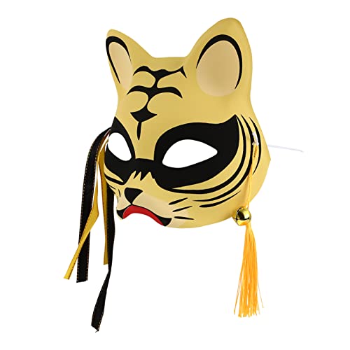 Abaodam Tiger Maske Wolfsmaske Mäusespeck Halbes Halloween Halloween-fuchsmasken Halloween-tiermasken Katze Für Frauen Halloween Led-maske Kostüm Katzenohren Halloween Maskerade Plastik von Abaodam