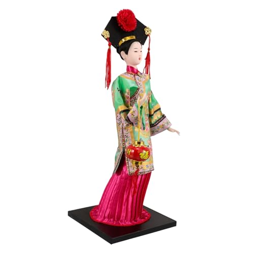 Abaodam Traditionelle Kleidungpuppen Basteln Sammlerhaltige Chinesische Seidenfigur Chinesisches Kunsthandwerkskollektible Kunsthandwerk Seidenpuppe Seidenpuppenfigur Green Harz von Abaodam