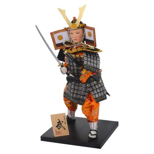 Abaodam Traditionelle Samurai Puppe Japanische Kriegerfigur zur Dekoration für Ihr Zuhause Gestaltete Samurai Doll Japanische Handwerkskunst von Abaodam