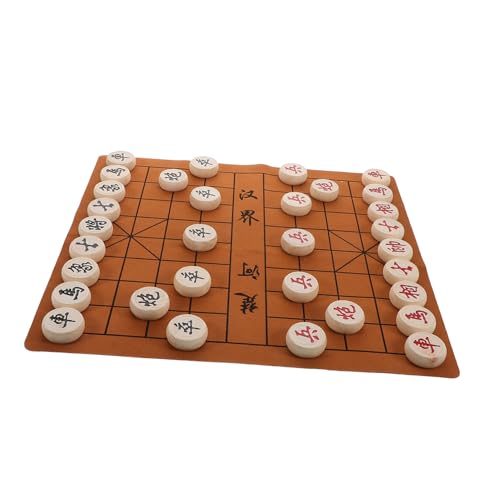 Abaodam Tragbares Holz Chinesisches Schachspiel mit Faltbarem Brett und Figuren Kreatives Kinderspiel für Reisen Fördert Strategisches und Intellektuelle Fähigkeiten Abaodam Tragbares Holz Chinesisches Schachspiel mit Faltbarem Brett und Figuren Kreatives Kinderspiel für Reisen Fördert Strategisches und Intellektuelle Fähigkeiten von Abaodam