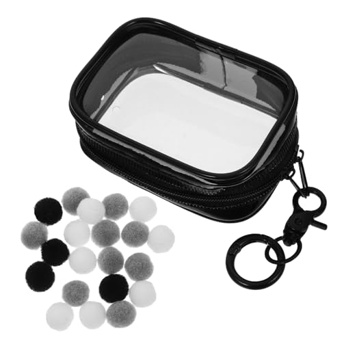 Abaodam Transparente PVC Figuren Display Tasche mit Schlüsselanhänger für Puppen und Sammlerstücke Vielseitige Aufbewahrung mit Ball für Schmuck von Abaodam