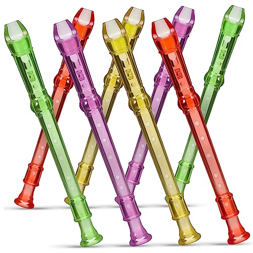 Abaodam Transparente kleine Klarinettenflöten für Anfänger, leichte Musikinstrumente zum Lernen von Musik, 8 Stück Abaodam Transparente kleine Klarinettenflöten für Anfänger, leichte Musikinstrumente zum Lernen von Musik, 8 Stück von Abaodam
