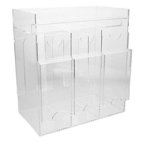 Abaodam Transparenter Acryl Kartenhalter Organizer Box mit Stabilem Design Schneller Zugriff Einfach zu Reinigen als Sports Card Dispenser und Business Kartenaufbewahrung von Abaodam
