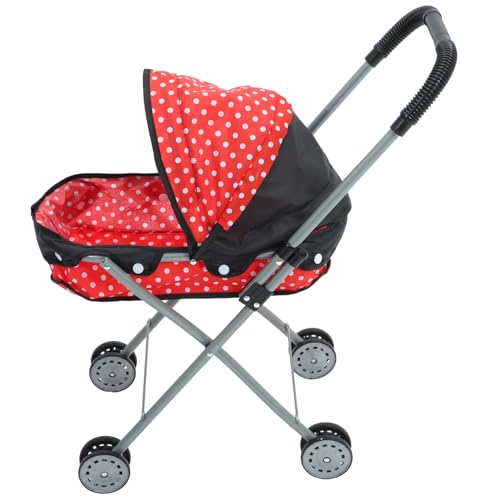Abaodam Trolley Babypuppen Zubehör Kinderwagen Puppenwagen Dekoration Puppenhaus Kleiner Kinderwagen Puppenwagen Spiel Spielwagen Puppenwagen Oxford Stoff von Abaodam