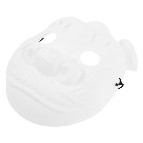 Abaodam Unbemalte DIY Schweinemaske aus PVC Leicht und Angenehm für Halloween und Festivals zum Bemalen für Kreative Heimwerker von Abaodam