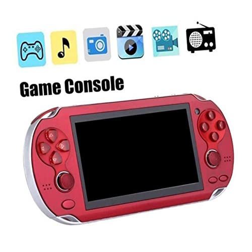 Abaodam Videospielkonsole Multimedia-Player Handheld-Spiel Weihnachtsleckereien Fahrradfolien Für Den Rahmen Kinderspielzeug Zombie-Maske Kinderspielsets Kindervideos Rot Arkade 8g von Abaodam