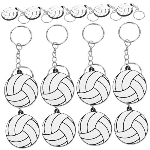 Abaodam Volleyball-Schlüsselanhänger, Cartoon-Volleyball-Schlüsselanhänger für Teamsport, kompakter Taschenanhänger, Schlüsselanhänger für Partygeschenke und Dekorationen, 20 Stück Abaodam Volleyball-Schlüsselanhänger, Cartoon-Volleyball-Schlüsselanhänger für Teamsport, kompakter Taschenanhänger, Schlüsselanhänger für Partygeschenke und Dekorationen, 20 Stück von Abaodam