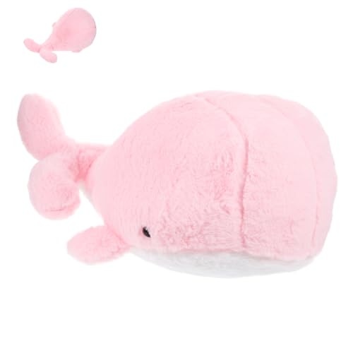 Abaodam Walpuppe Plüschpuppen- Wal-Kuscheltiere Wal-Puppe Plüschtier Tierpuppe für Plüschpuppe ausgestopfte Puppe Rosa von Abaodam