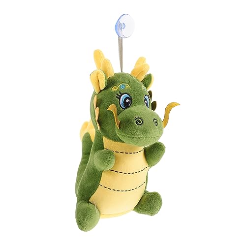 Abaodam Weiches Stofftier Drache mit Saugnapf und Aufhängung Chinesisches Neujahrs Maskottchen Dekoratives Drachen für Festliche Wohnraumdeko zum Jahr des Drachen von Abaodam
