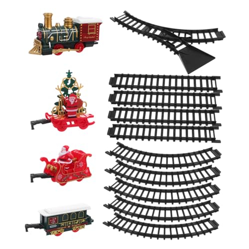 Abaodam Weihnachtlicher Elektrischer Spielzeugzug mit Licht und Musik Vintage Lokomotive für Weihnachtsbaum Tischdekoration Robustes Kunststoffmodell Abaodam Weihnachtlicher Elektrischer Spielzeugzug mit Licht und Musik Vintage Lokomotive für Weihnachtsbaum Tischdekoration Robustes Kunststoffmodell von Abaodam