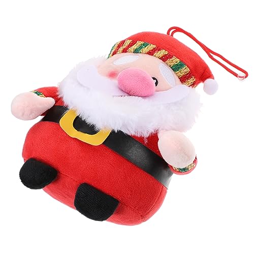 Abaodam Weihnachtsmann Weihnachtsstrumpf Kleinkindspielzeug Weihnachten Zwerge Kinderspielzeug -weihnachtsmütze Ausgestopft Plüsch Spielzeughund Pp Baumwolle Rot von Abaodam