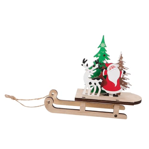 Abaodam Weihnachtsschlitten Dekoration Holzschlitten Vintage Weihnachtsbaumschmuck Für DIY Weihnachtsdeko Charmante Ergänzung Für Fenster Oder Regal Abaodam Weihnachtsschlitten Dekoration Holzschlitten Vintage Weihnachtsbaumschmuck Für DIY Weihnachtsdeko Charmante Ergänzung Für Fenster Oder Regal von Abaodam