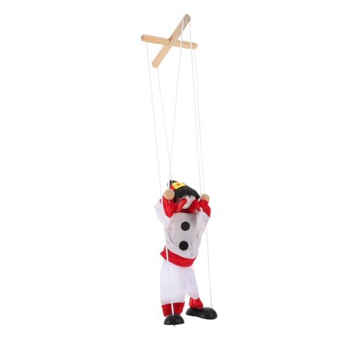 Abaodam Weihnachtsschneemann Puppe Marionette Puppe Geburtstagspuppe Puppen Marionette Geburtstagsmarionettenpuppen Puppenornamente Eltern Interaktives Windpuppentänzerin Holz von Abaodam