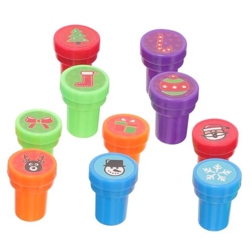 Abaodam Weihnachtsstempel Set Für DIY Bastelstempel Im Xmas Stil Selbstfärbende Stempel Für Kreative Bastelprojekte Perfekt Für Weihnachtsfeiern Und von Abaodam