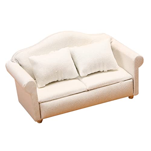 Abaodam Miniatur Sofa Für Puppenhaus Weißes Möbelstück Im Maßstab Für Wohnzimmer Und Schlafzimmer Dekoratives Puppenmöbel Für Kreative Spiele Und -projekte Abaodam Miniatur Sofa Für Puppenhaus Weißes Möbelstück Im Maßstab Für Wohnzimmer Und Schlafzimmer Dekoratives Puppenmöbel Für Kreative Spiele Und -projekte von Abaodam