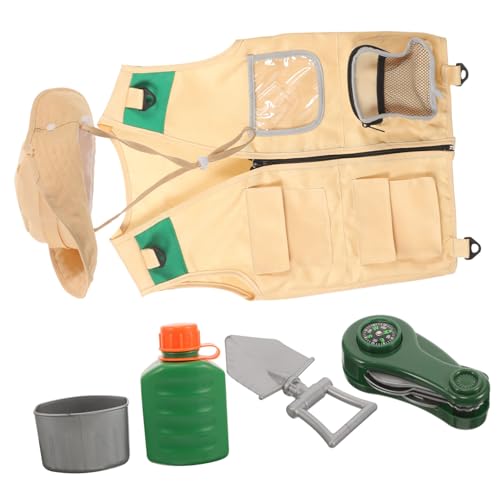 Abaodam Weste Set für Teiliges Outdoor Kostüm mit Hut für Rollenspiele und Erkundungen für und Aktivitäten im Freien Abaodam Weste Set für Teiliges Outdoor Kostüm mit Hut für Rollenspiele und Erkundungen für und Aktivitäten im Freien von Abaodam