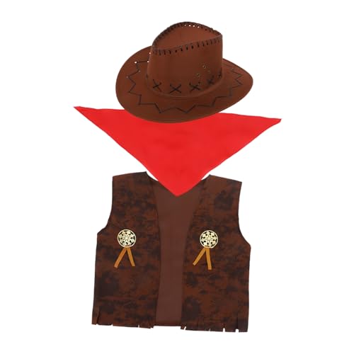 Abaodam Western Outfits Für Cowboy Weste Hut Bandanas Western Outfits Accessoires Für Halloween Kostümparty 115 130 M Abaodam Western Outfits Für Cowboy Weste Hut Bandanas Western Outfits Accessoires Für Halloween Kostümparty 115 130 M von Abaodam