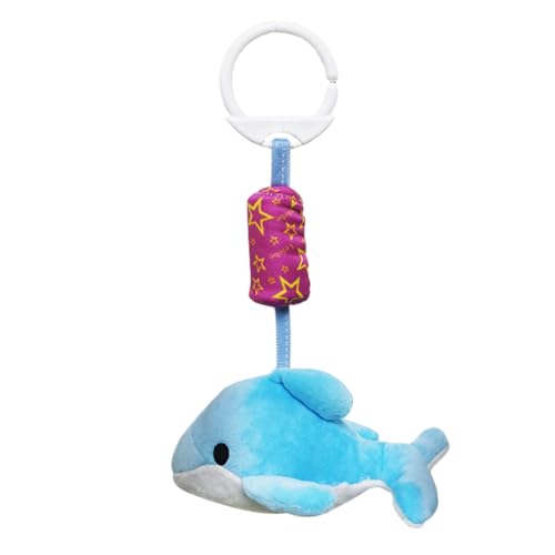 Abaodam Wiege klappert babybett Kinderbett zubehör für krippen spielzeuge Toys for Cartoon- Wiege Anhänger -Cartoon-Anhänger Blue von Abaodam