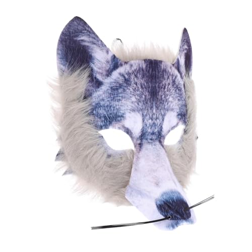 Abaodam Wolfsmaske Halloween Maske LED Halloween Gesichtsmaske Skelett Charakter Seiden Augenmaske Masken Blutige Maske Gruseliges Wolfskostüm Erwachsene Nonne Halloween von Abaodam