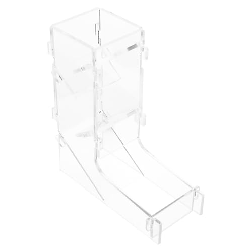 Abaodam Würfelturm Würfelrolltablett DIY-brettspiel Würfeltürme Zubehör Für Brettspiele Würfelrolle DIY-spielbrett Turmwürfel Tischspiele, Würfelspiele Transparent Acryl von Abaodam