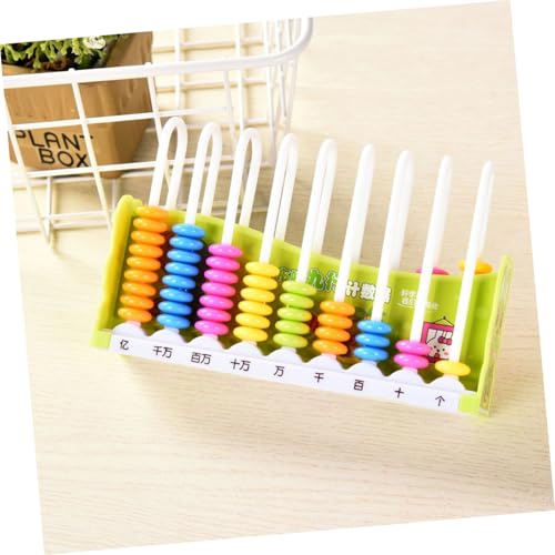 Abaodam Zählrahmen mit Farbigen Perlen Pädagogisches Lernspielzeug Rechen Feinmotorikfähigkeiten für Frühes Zahlenverständnis und Spielerisches Zählenlernen Zufällige Zufällige Farbe von Abaodam