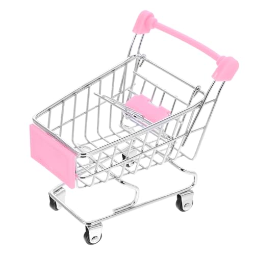 Abaodam Zarter Mini-Einkaufswagen für rosa Miniatur-Hack-Szenenmodell für Rollenspiele und fantasievolle Spiele als Heimdekoration Abaodam Zarter Mini-Einkaufswagen für rosa Miniatur-Hack-Szenenmodell für Rollenspiele und fantasievolle Spiele als Heimdekoration von Abaodam