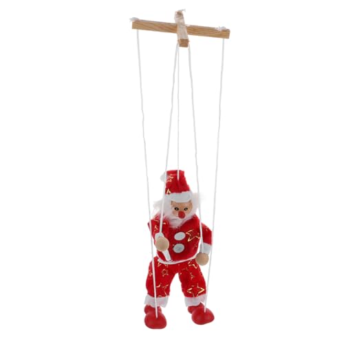 Abaodam Zugschnur Marionette Weihnachtsmann Holzspielzeug für Lustige Kreative Puppenspielerei Fantasie und Kommunikation Weihnachtsdekoration Abaodam Zugschnur Marionette Weihnachtsmann Holzspielzeug für Lustige Kreative Puppenspielerei Fantasie und Kommunikation Weihnachtsdekoration von Abaodam