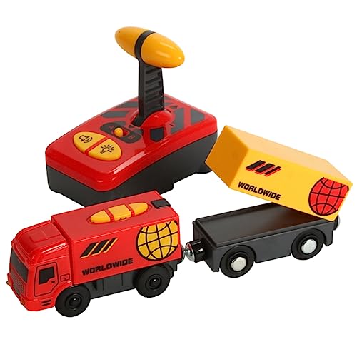 Abaodam Kids Electric Train Toy Fernbedienungsspielzeug Für Junge Mädchen Kompatibel Mit Holzschienen Aus Umweltfreundlichem Kunststoff Ohne Batterie Für Spiel Und Dekoration von Abaodam