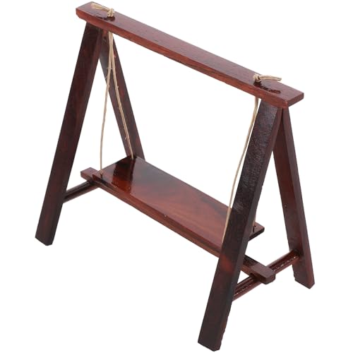 Abaodam dekorative Minischaukel für kinderspielzeug wohnaccessoires verkleidungsaccessoires Mädchen Miniatur Fee Minischaukel aus Holz Mini-Hausversorgung Brown Abaodam dekorative Minischaukel für kinderspielzeug wohnaccessoires verkleidungsaccessoires Mädchen Miniatur Fee Minischaukel aus Holz Mini-Hausversorgung Brown von Abaodam